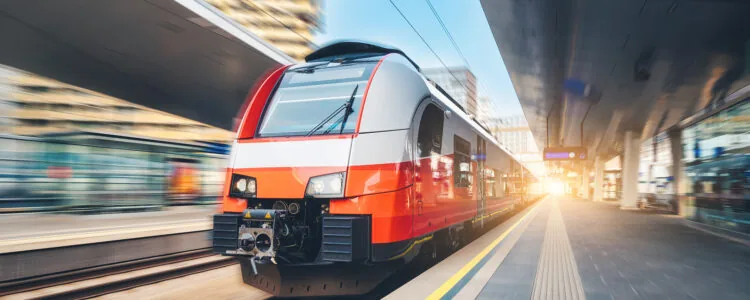 Train pulling into the Station